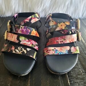 Christian Siriano Flower Print Sandals Women's Size 5.5